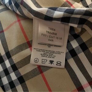 Burberry Brown and Cream Label